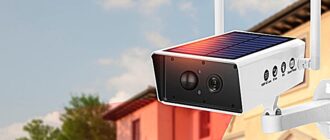 Камера видеонаблюдения на солнечных батареях с Алиэкспресс